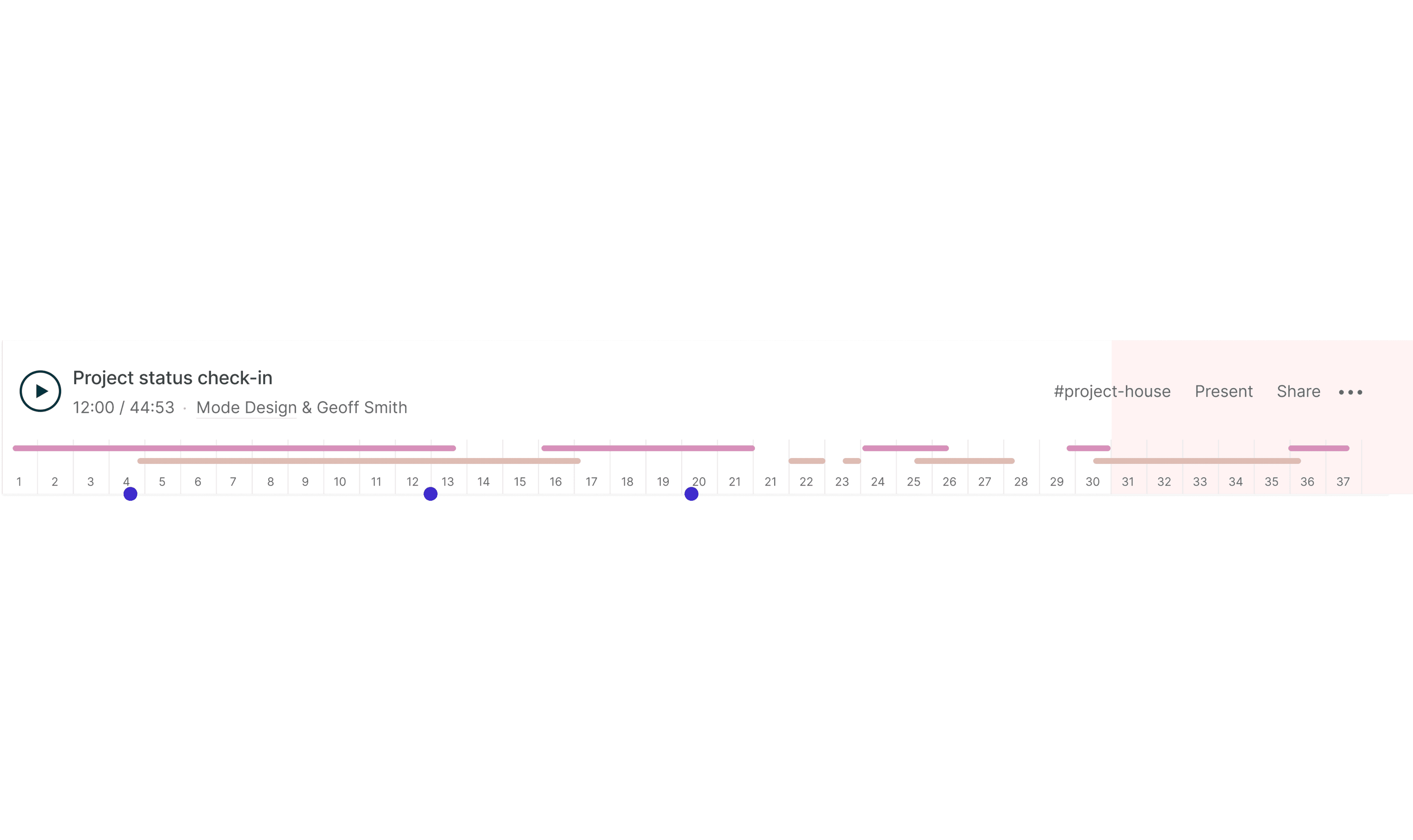 audio timeline